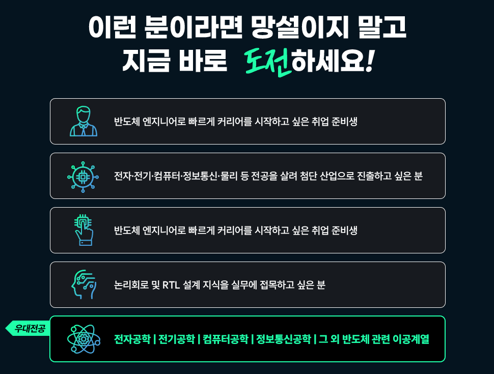 EDA 소프트웨어 ( Synopsys )를 활용한 반도체 설계 디자인 취업과정 원문 공고문 10